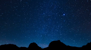 夜晚星空美景短视频素材