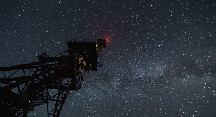 星空建筑意境视频素材