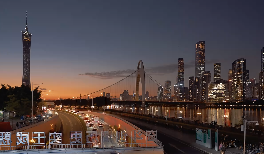 广州城市夜间美景夜景短视频素材