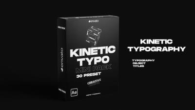 【AE模板】30种时尚动感扭曲循环文字标题排版动画 Kinetic Typography Mini Pack