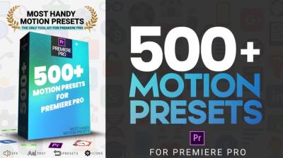 【PR预设】500种图层运动故障抖动旋转模糊缩放闪烁动画预设 Most Handy Motion Preset