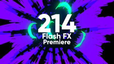 【PR模板】214个手绘魔法能量电流爆炸闪电火花MG动画 214 Flash Fx Premiere