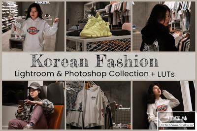 【LR预设】5款韩国时尚色彩自然人像后期调色LR预设 Korean Fashion Lightroom Presets