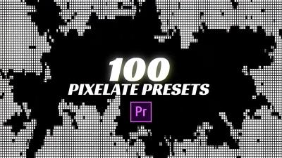 【PR预设】100种马赛克像素化打码视觉特效 Pixelate Pro