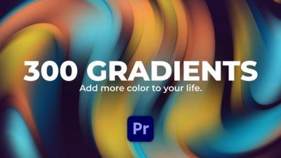 【PR模板】300个抽象彩色渐变循环背景动画 Gradients for Premiere Pro