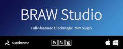 【AE/PR/AME插件】将Blackmagic RAW格式视频素材直接导入编辑 BRAW Studio v2.7.8 Win版