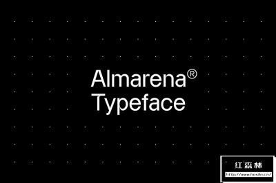 【字体】极简时尚优雅排版设计无衬线英文字体 Almarena Typeface