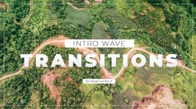 【FCPX插件】10组波浪图形过渡转场动画 Intro Wave Transitions for FCPX