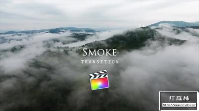 【FCPX插件】64个水墨烟雾遮罩动画视频转场FCPX插件 Smoke Transitions 支持4K