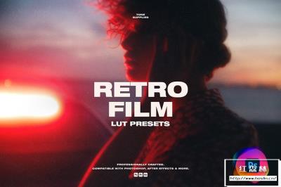 【调色预设】10个专业颜色分级复古胶片LUT预设 Retro Film LUT Presets Photoshop