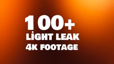 【4K视频素材】100个电影镜头漏光闪烁叠加动画 Cinematic Light Leaks Pack