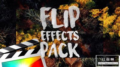 【FCPX插件】31个画面翻转画中画效果 Ryan Nangle – Flip Effects Pack