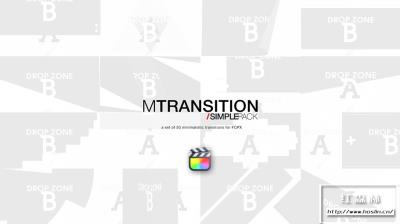 【FCPX插件】50种简洁图形遮罩转场动画 motionVFX – mTransition Simple Pack