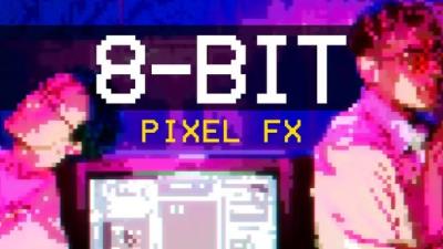 【达芬奇模板】复古怀旧8Bit 游戏像素视觉特效预设 8 Bit Game Effect