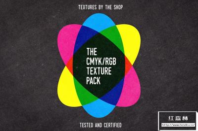 【图片素材】17张彩虹光谱 Risograph 印刷颗粒质地纹理背景图片素材 The CMYK/RGB Texture Pack