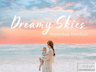 【图片素材】30张朦胧梦幻柔和天空摄影照片合成叠加素材 30 Dreamy Pastel Sky Overlays