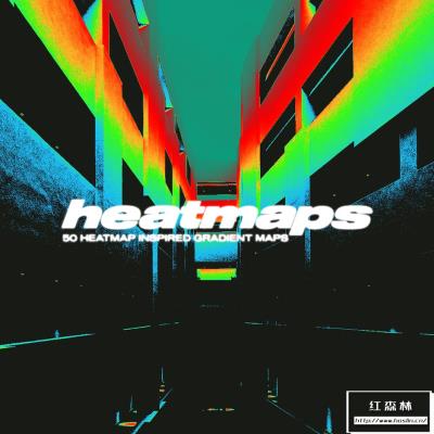 【PS渐变】50款热感应成像视觉效果Photoshop渐变素材 Album Art Archive – Heatmaps