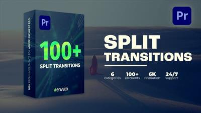 【PR模板】100种画面分割转场过渡预设 Split Transitions