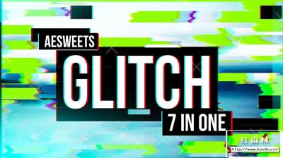 【AE插件】信号干扰破损RGB色彩分离毛刺撕裂特效 Glitch 7in1 v1.2.2 Win/Mac汉化中文版