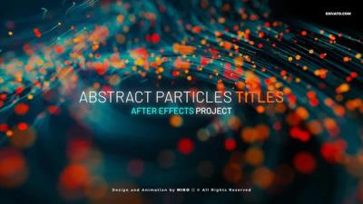 【AE模板】唯美漂亮抽象粒子线条生长文字标题开场动画 Abstract Particles Titles