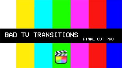 【FCPX插件】20个坏电视机故障花屏雪花噪点转场过渡 Bad TV Transitions