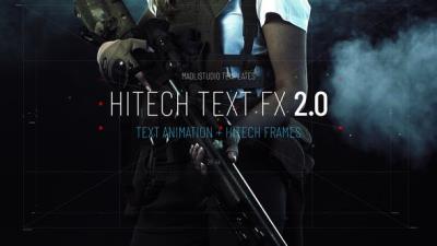 【AE模板】15款科幻未来高科技文字标题闪烁显示动画 Hitech Text FX 2