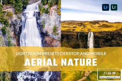 【LR预设】10组旅行航拍电影风光摄影调色LR预设 Aerial Nature Lightroom Presets