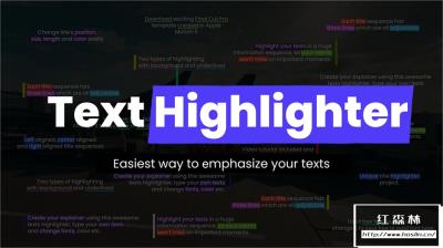 【FCPX插件】36个高亮突出勾画显示文字标题动画 Highlight Texts – Explainer