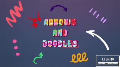 【FCPX插件】40个手绘线条涂鸦箭头图形动画 Arrows And Doodles Animations