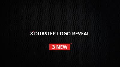 【AE模板】8种动感时尚简约故障效果Logo标志片头动画 Dubstep Logo Reveal