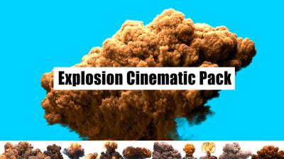 【视频素材】13组战争影视动作片爆炸特效动画 Cinematic Explosions Pack 含透明通道