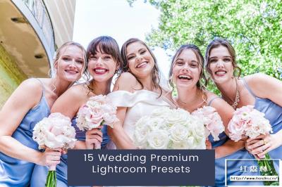 【LR预设】15款干净清新自然明亮爱情婚礼人像摄影调色Lightroom预设 15 Wedding Premium Lightroom Presets