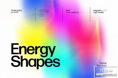 【图片素材】20款抽象能量鲜艳彩色渐变颗粒噪点纹理图片素材 Energy Abstract Textures Pack