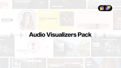 【FCPX插件】45个音频可视化封面图形包装展示动画 Audio Visualizers Pack