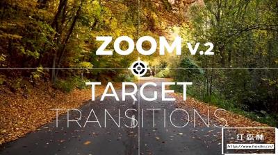 【FCPX插件】39组可自定义目标焦点过渡转场预设 Zoom To Target Transitions V2