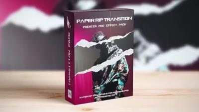 【PR模板】12种纸张撕裂拼贴特效过渡转场动画 Paper Rip Transitions