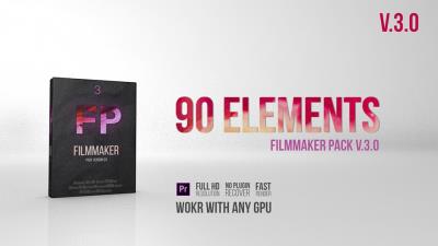 【PR预设】90个高质量转场过渡和调色预设 Filmmaker Pack V 3.0