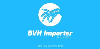 【AE脚本】骨骼动作捕捉导入AE生成动画 BVH Importer v1.6.0 + 视频教程 支持Win/Mac