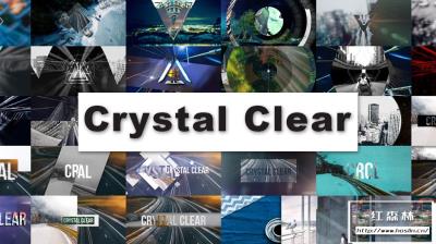 【FCPX插件】69个几何图形遮挡文字标题转场分屏动画效果 Crystal Clear