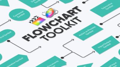 【FCPX插件】20种创意思维流程图结构梳理树状图自由组合动画 Flowchart Toolkit