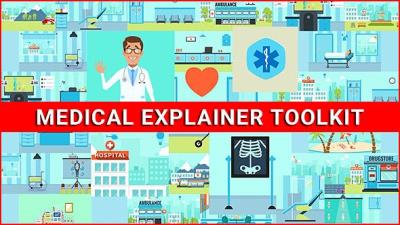 【AE模板】320个医疗角色人物场景MG动画工具包 Medical Explainer Toolkit – Healthcare Pack