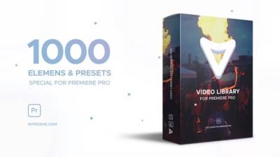 【PR模板】1000种视觉特效栏目包装动画 Video Library for Premiere Pro