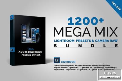 【LR预设】1200组风光人文摄影师常用Lightroom调色预设工具包 1200+ Mega Mix Lightroom Presets