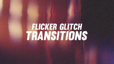 【FCPX插件】15个故障闪烁失真转场过渡 Flicker Glitch Transitions