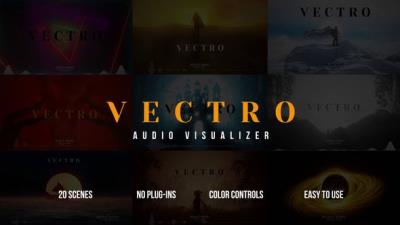 【AE模板】20种现代音频可视化视觉特效动画模板 Vectro Audio Visualizer