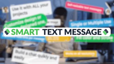 【AE脚本】智能弹窗短信消息聊天对话气泡动画生成器 Smart Text Message