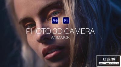 【AE/PR模板】平面图片转三维摄像机视差动画特效 Photo 3D Camera Animator