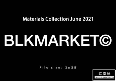 BLKMARKET© June 2021 笔刷动作背景纹理图片素材模板样机合集 BLKMARKET – Materials Collection June 2021