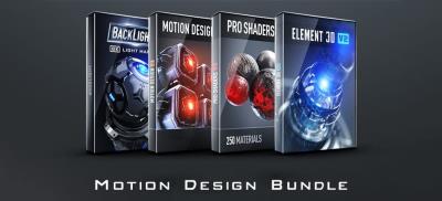 E3D V2 模型/材质/贴图/灯光包 Video Copilot – Motion Design 2, Backlight, Pro Shaders 2 （Mac/Win）