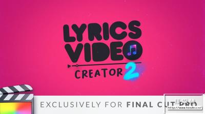 【FCPX插件】可自定义屏幕元素音乐歌词MV视频制作FCPX插件 Lyrics Video Creator 2